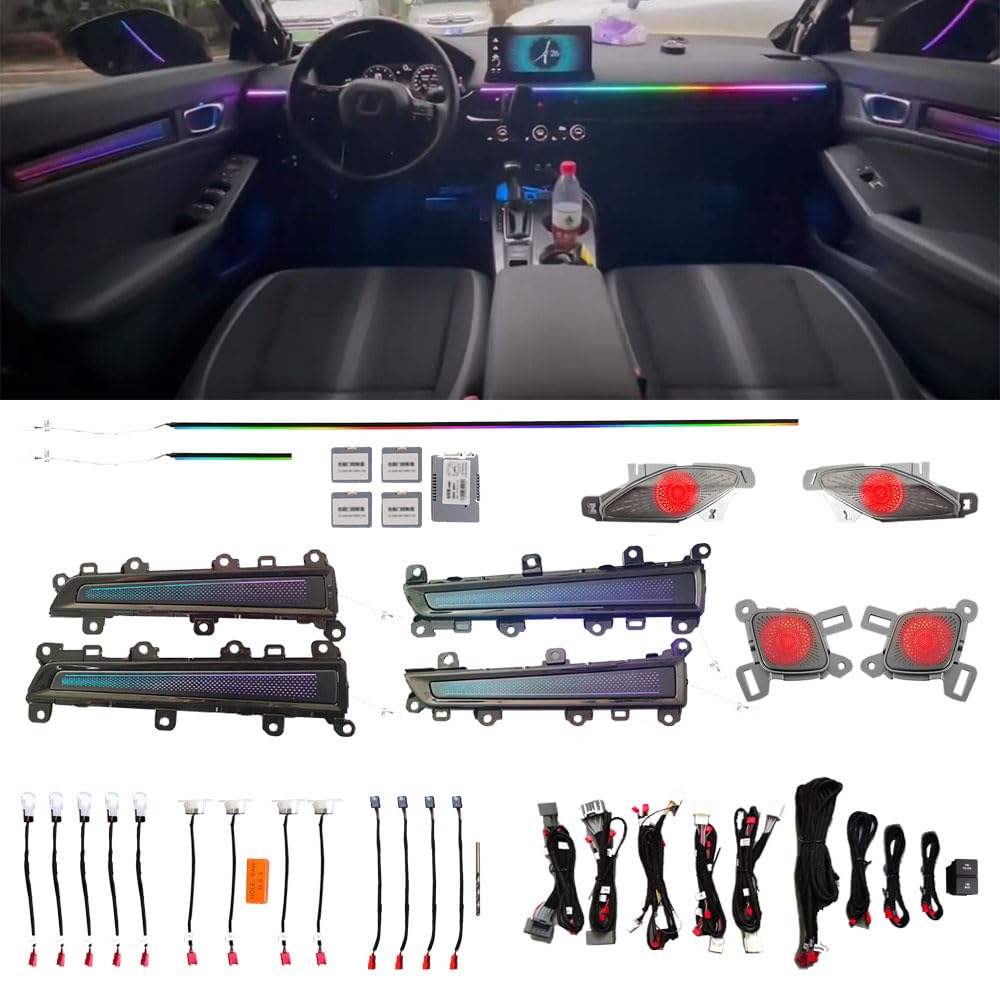 23 Light 256 Color for 22-23 Civic Active Ambient Lighting Atmosphere Light