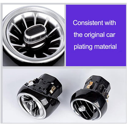 7pcs LED Turbine Air Vent Ambient Light Kit Replacement 64 Colors for Benz C Class C63 C180 C260 C300 C400 W205 2019-2021year (19-21 W205 with 64 Colors)