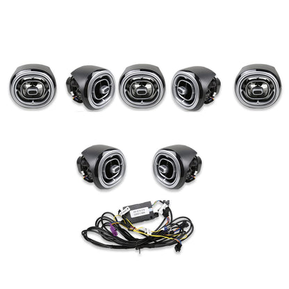 7pcs Turbine Air Vent LED Ambient Light Kit 64 Colors Replacement for Benz GLC Class X254 2023-2024year