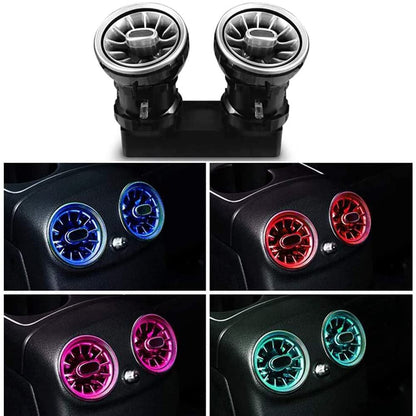 7pcs LED Turbine Air Vent Ambient Light Kit Replacement 64 Colors for Benz C Class C63 C180 C260 C300 C400 W205 2019-2021year (19-21 W205 with 64 Colors)