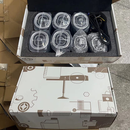 7pcs Turbine Air Vent LED Ambient Light Kit 64 Colors Replacement for Benz GLC Class X254 2023-2024year