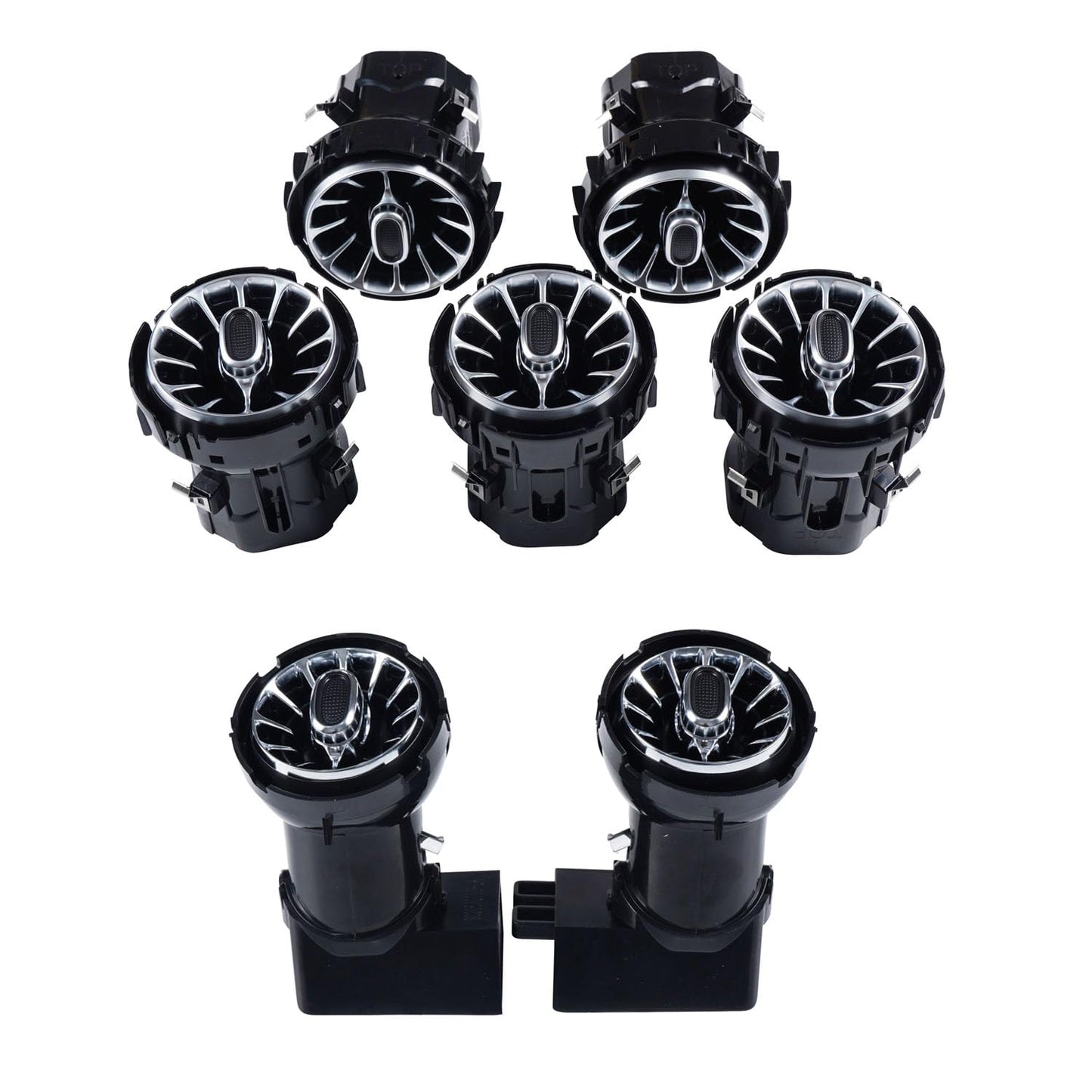 Full Package 7 Sets Interior Ambient LED Light Kit 64 Colors Replacement for Benz C Class W205 C200 C260 C300 C400 2015-2021year