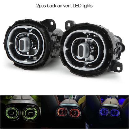 7pcs Turbine Air Vent LED Ambient Light Kit 64 Colors Replacement for Benz GLC Class X254 2023-2024year